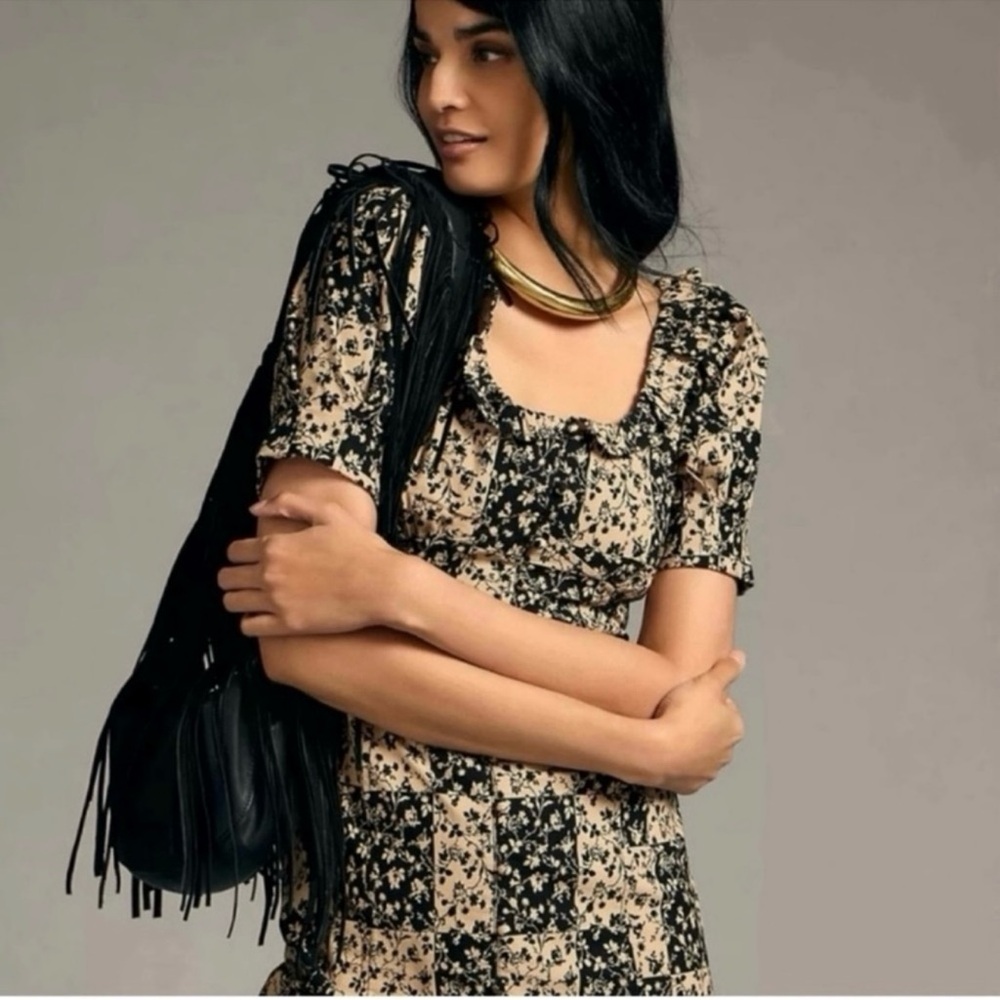 By Anthropologie Ruffled Puff-Sleeve Dress - Picture 4 of 4